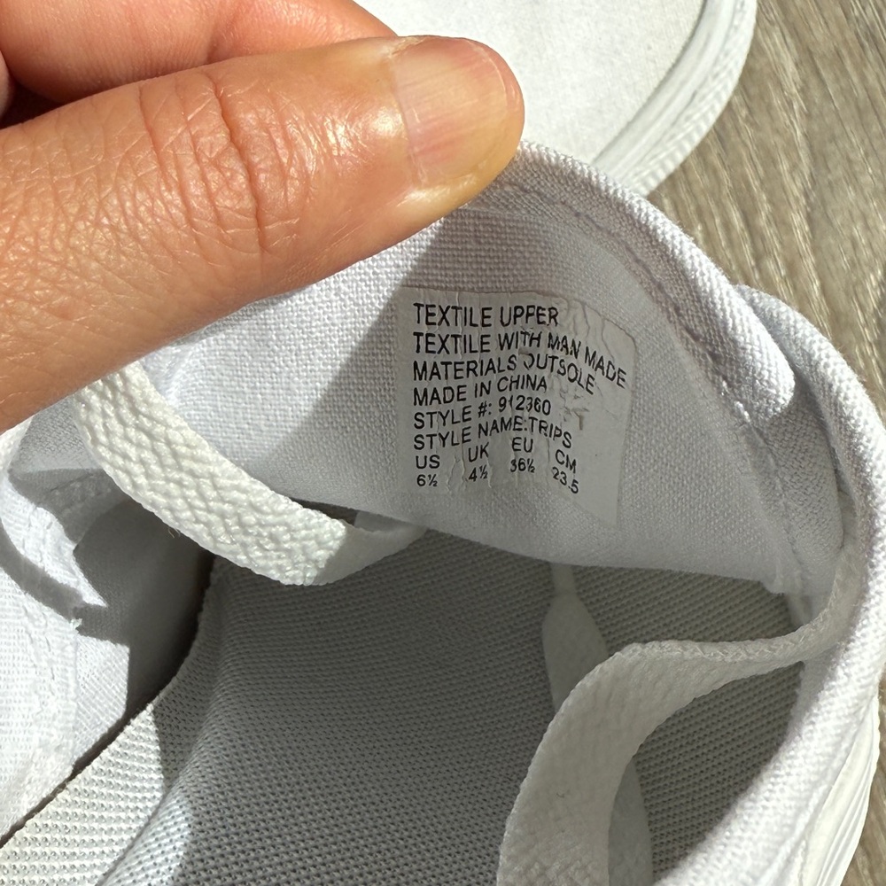 RIVAL White Canvas Sneakers-Size US6.5-EU 36.5 - Picture 3 of 8